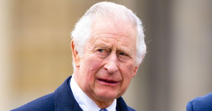 King Charles looking annoyed