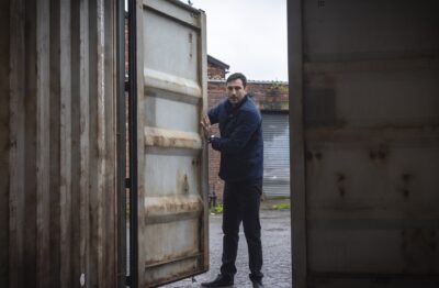 Kit investigates a warehouse