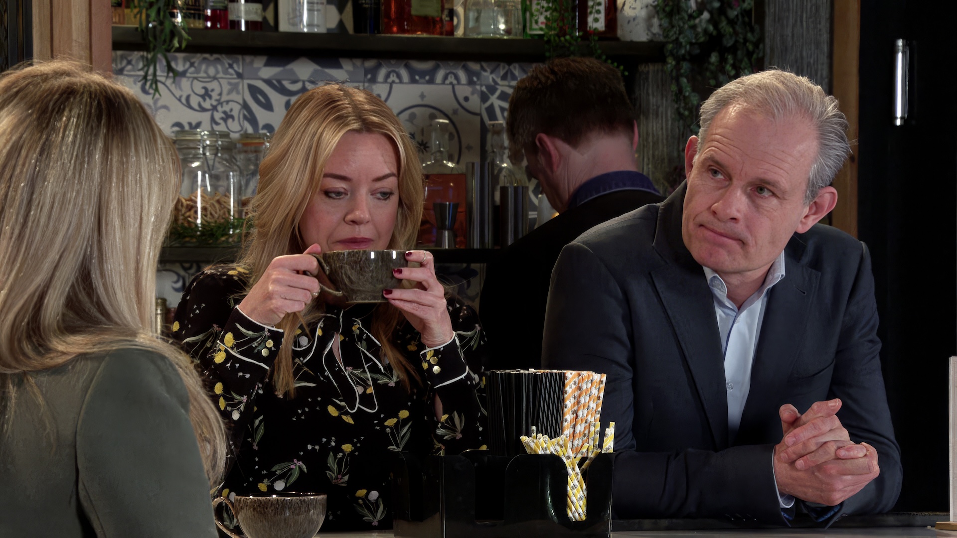 Coronation Street's Toyah and Nick talking