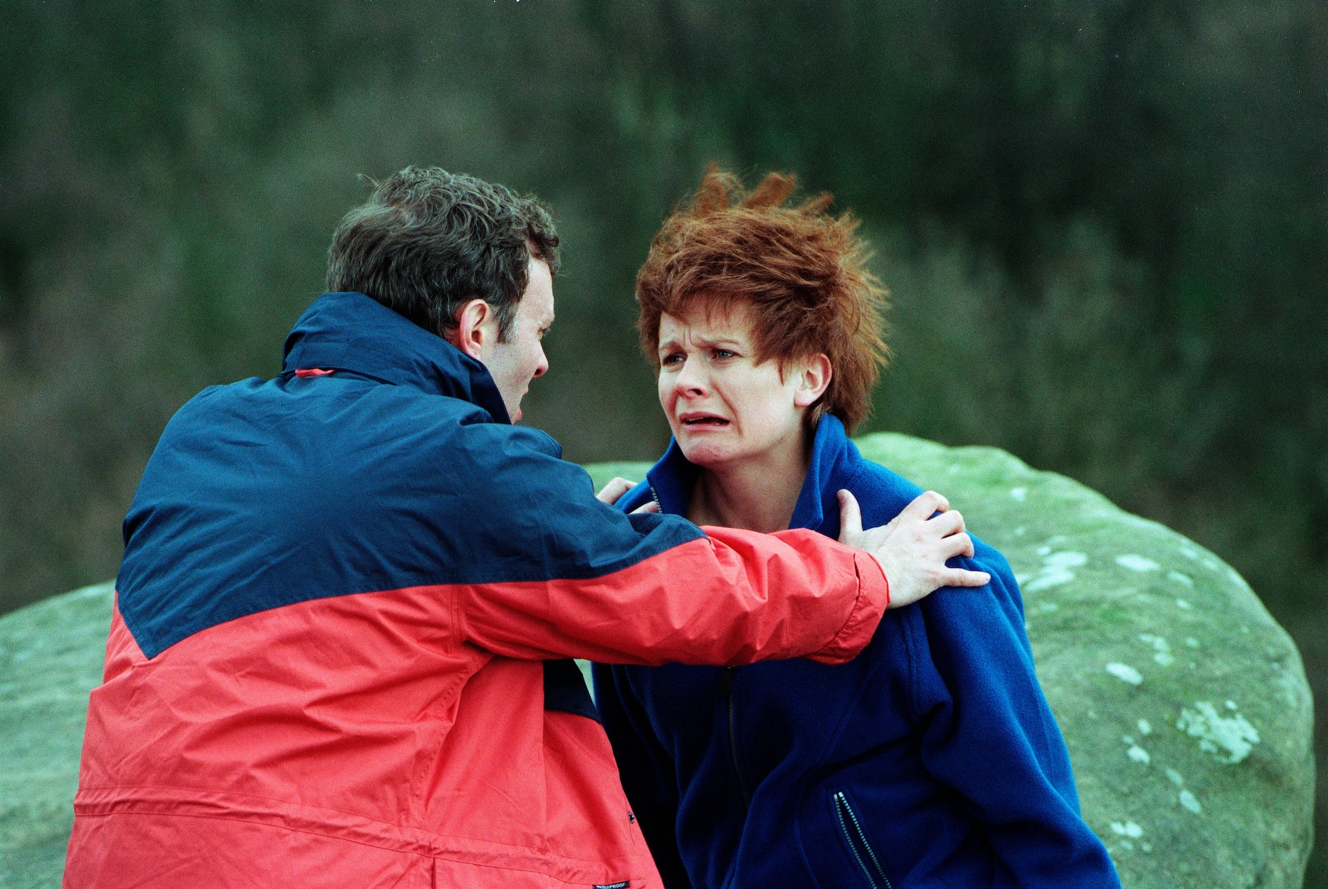 Graham pushed Rachel off a cliff (Credit: ITV/Shutterstock)