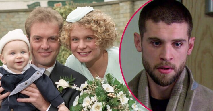 Chris Tate, Rachel Hughes and Joe Tate in Emmerdale (Credit: ITV/Shutterstock/Comp ED!)