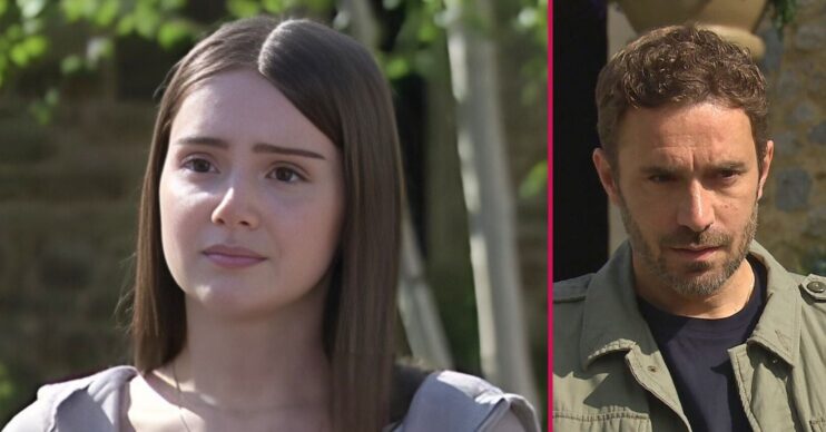 Sarah and John Sugden in Emmerdale split pic (Credit: ITV/Comp ED!)