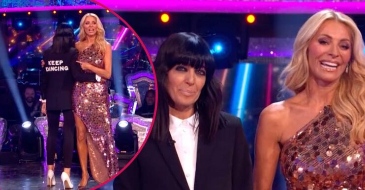 Tess Daly and Claudia Winkleman on Strictly