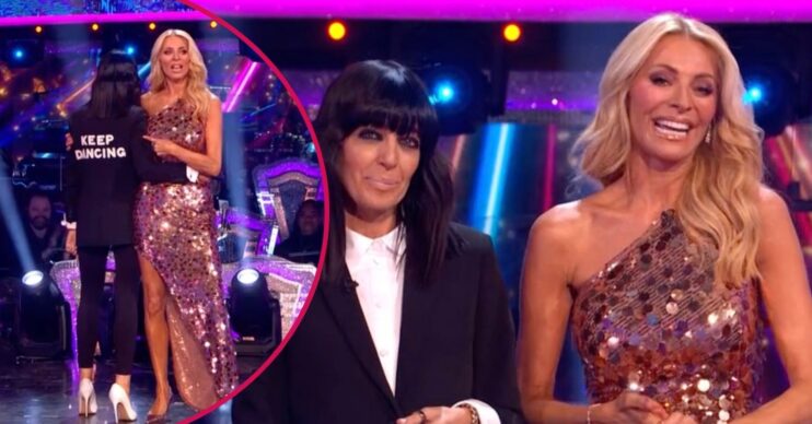Tess Daly and Claudia Winkleman on Strictly