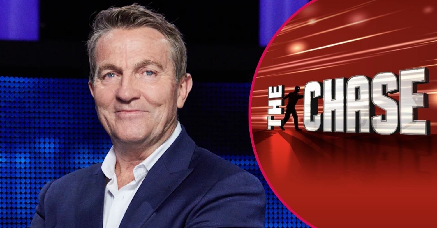 Bradley Walsh and a separate image with The Chase logo