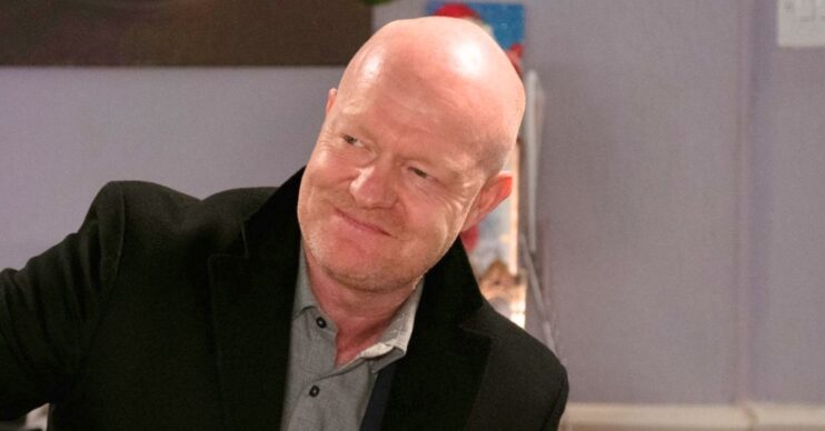 Max smiling in EastEnders on Christmas (Credit: BBC/Composite: ED!)