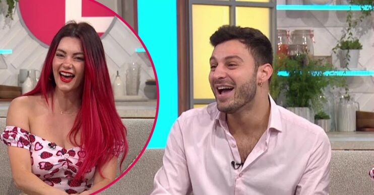 Vito Coppola and Dianne Buswell smiling