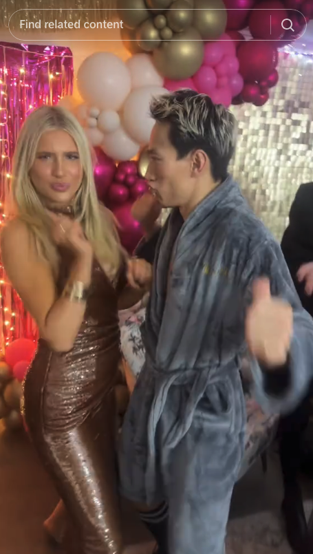 phoebe Kay and Carlos Gu dancing