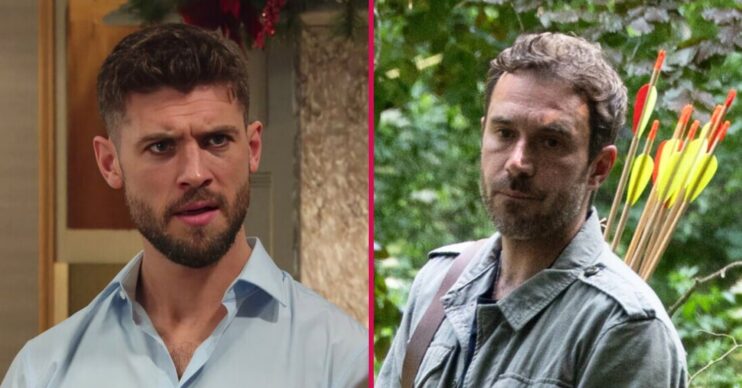 ED split pic: Joe Tate / John Sugden in Emmerdale