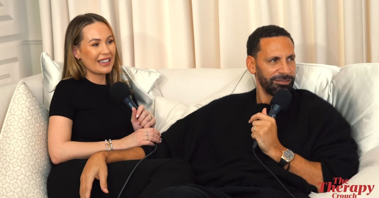Kate and Rio Ferdinand on a podcast