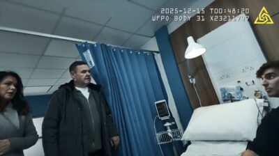 Coronation Street's Theo, Christina and George on a body cam