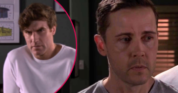 Theo’s mask slips on Christmas Day as Coronation Street teases his exposure
