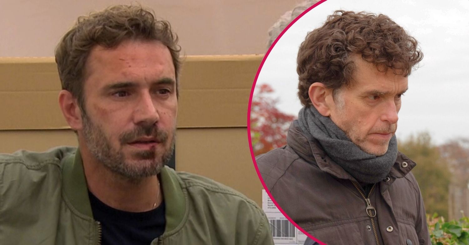 John and Marlon in Emmerdale split shot (Credit: ITV/Comp ED!)