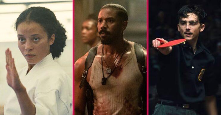 Chase Infiniti in One Battle After Another, Michael B. Jordan in Sinners, and Timothée Chalamet in Marty Supreme