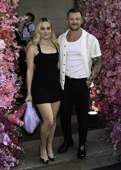 Holly Ramsay and Adam Peaty at event