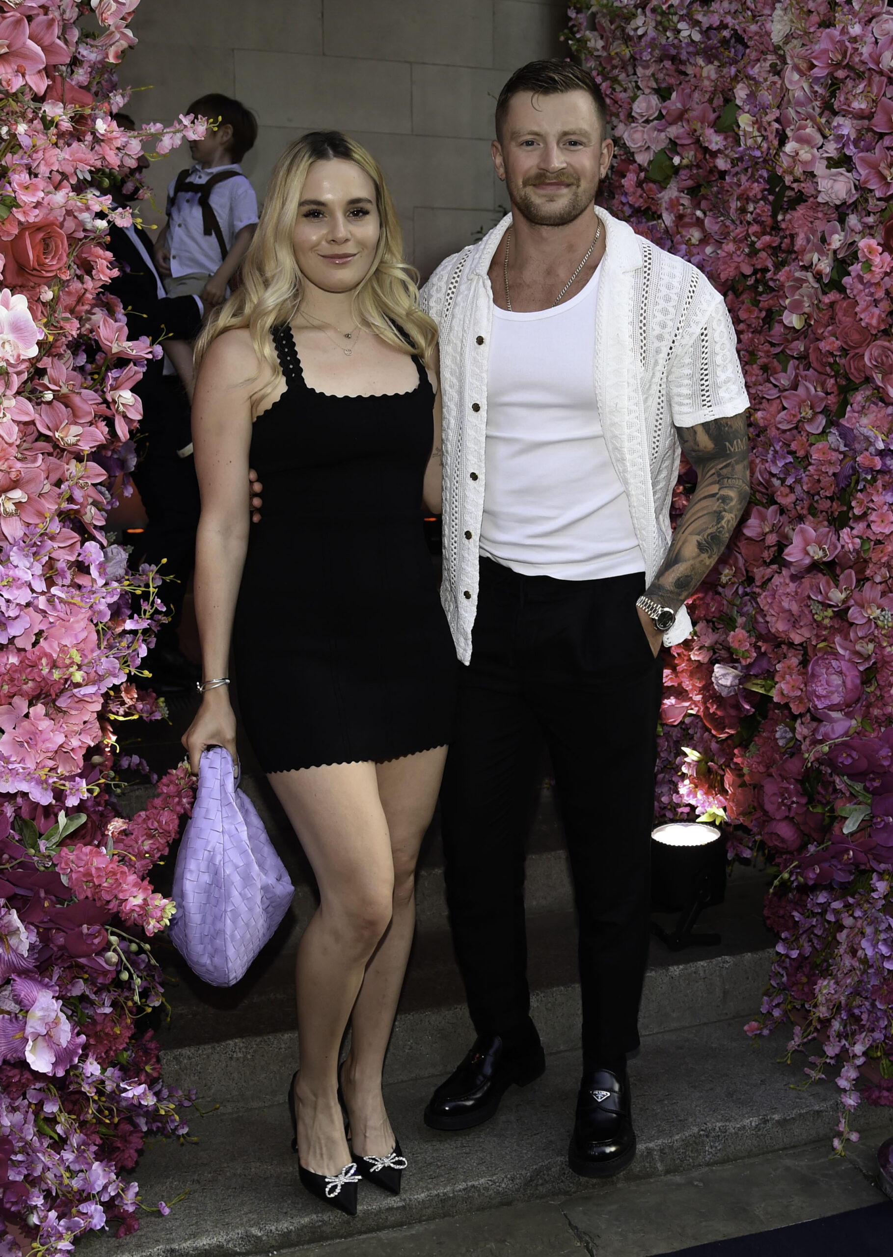 Holly Ramsay and Adam Peaty at event