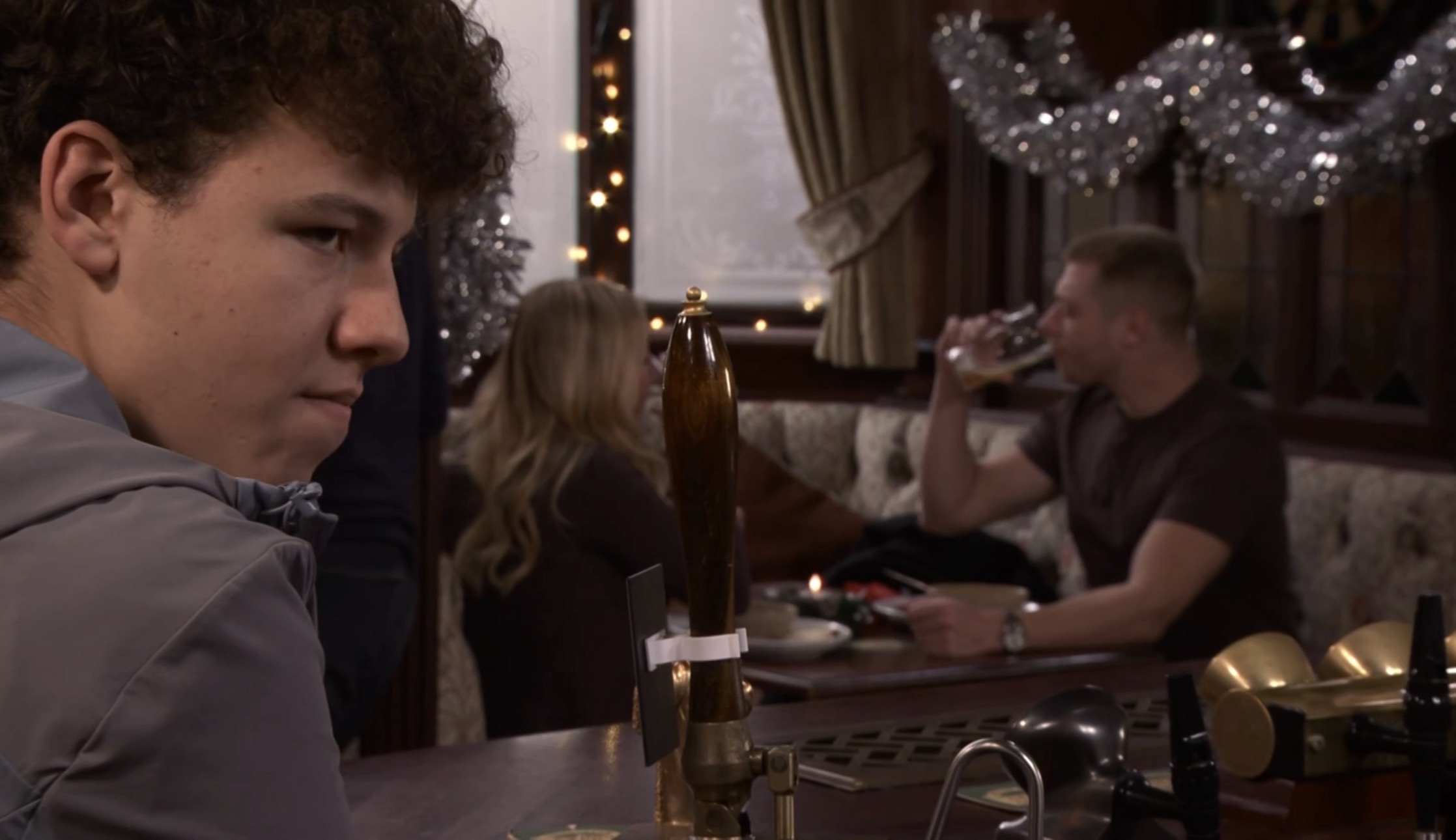 Coronation Street's Will watches Daniel and Megan, jealous