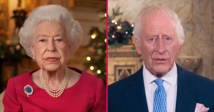 ED composite of Queen Elizabeth and King Charles during Christmas speeches