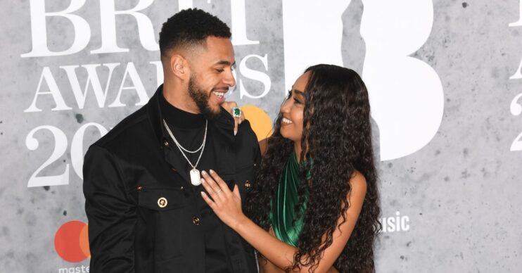 Andre Gray and Leigh-Anne Pinnock on the red carpet