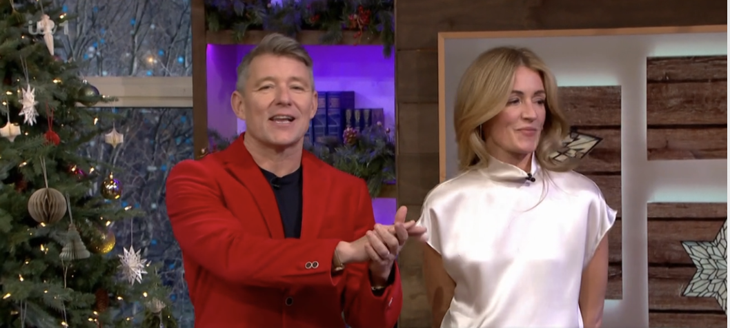 Ben and Cat hosting This Morning Christmas Eve