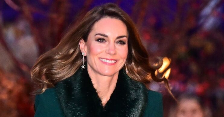 Kate Middleton in green coat for Together at Christmas service