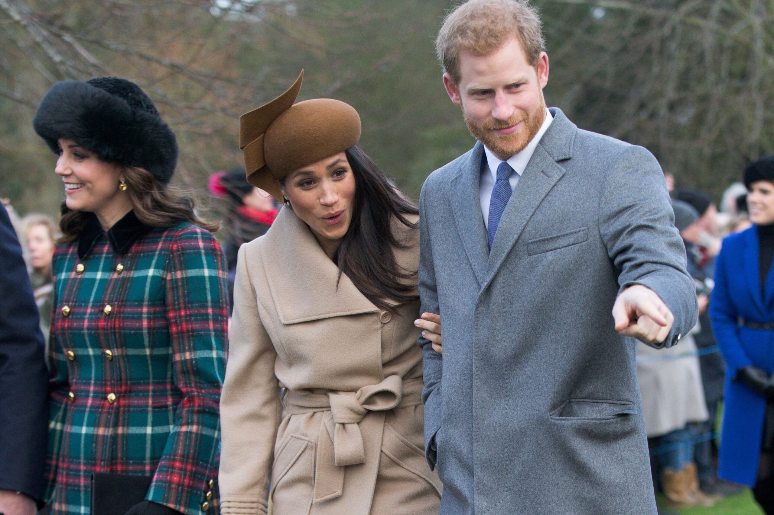 Meghan Markle and Prince Harry at Sandringham 2017