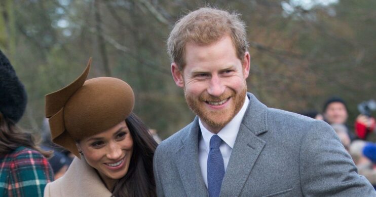 Meghan Markle and Prince Harry at Sandringham 2017