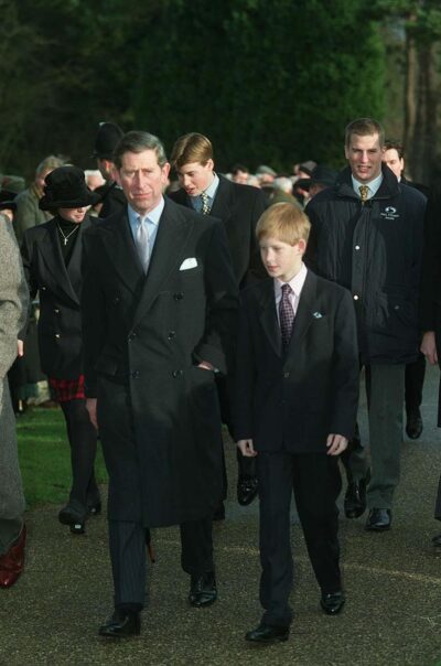 Prince William and Harry in Sandringham in 1996