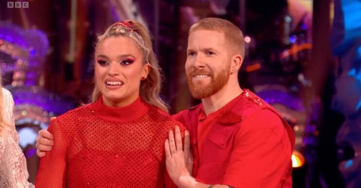 Jodie Ounsley and Neil Jones on Strictly Christmas special