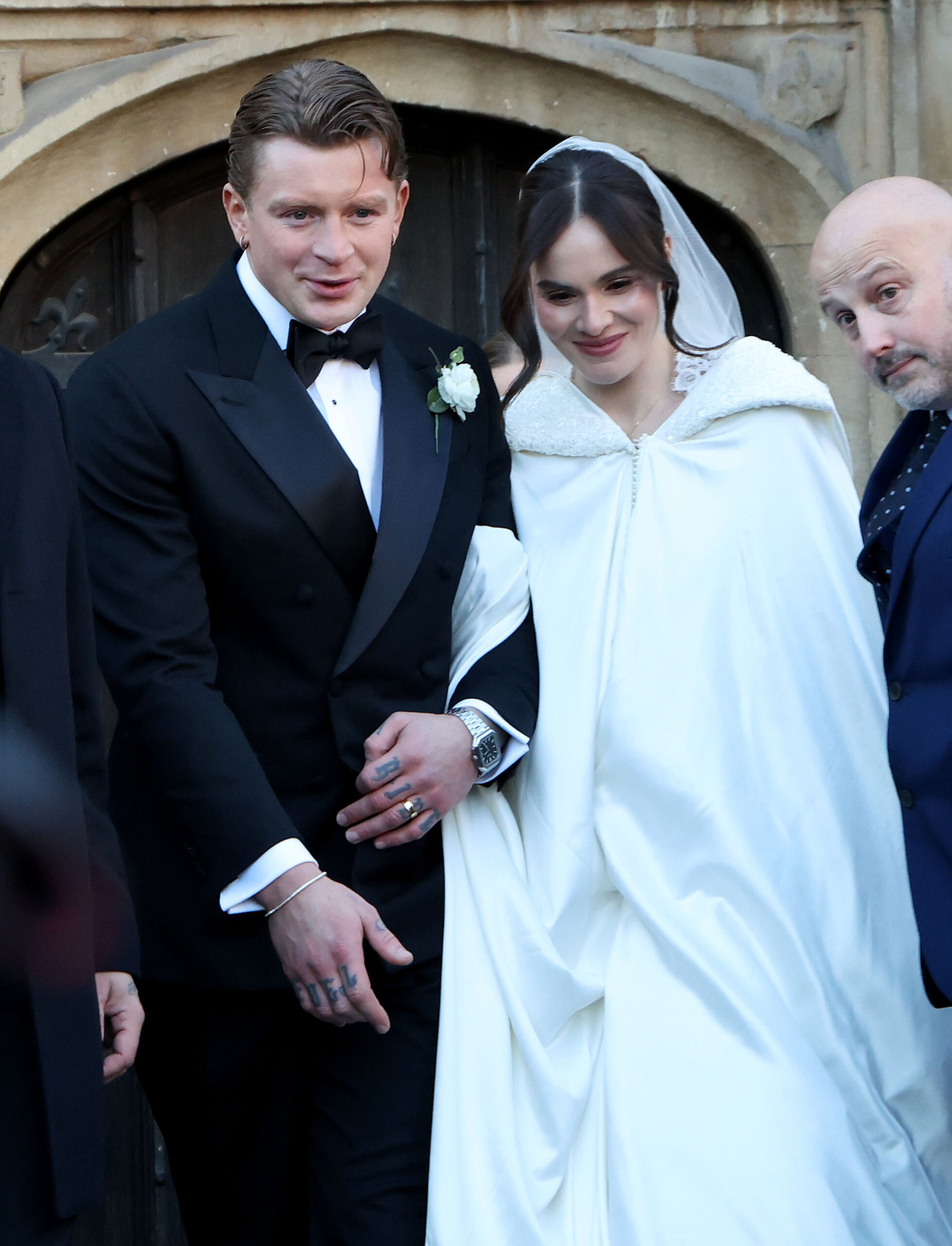 Adam Peaty and Holly Ramsay on their wedding day 