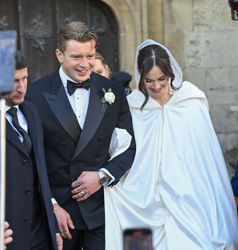 Adam Peaty and Holly Ramsay on their wedding day 