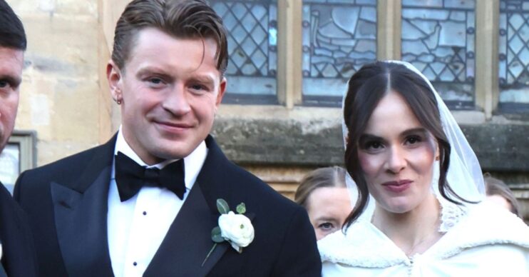 Adam Peaty and Holly Ramsay on their wedding day