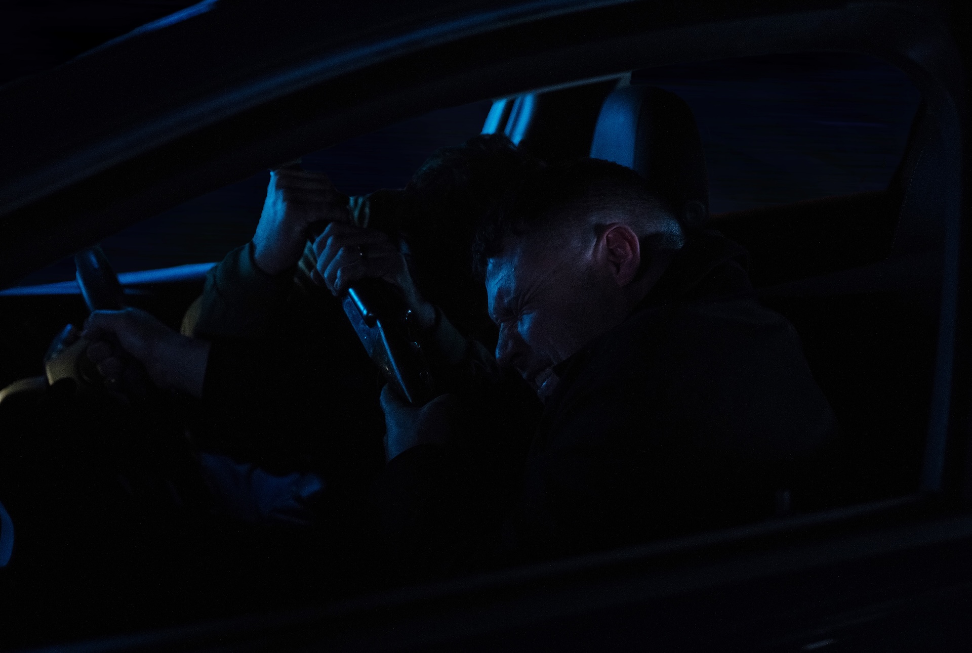 Aaron and John in the Corriedale car crash 