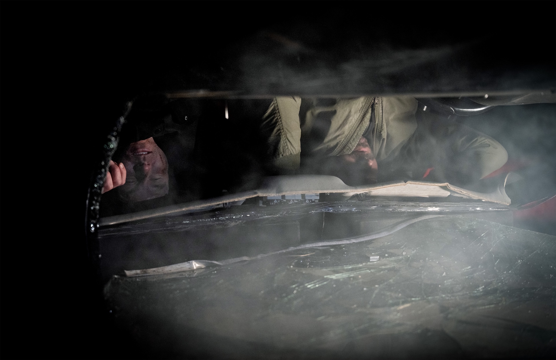 Emmerdale's John and Aaron in crash