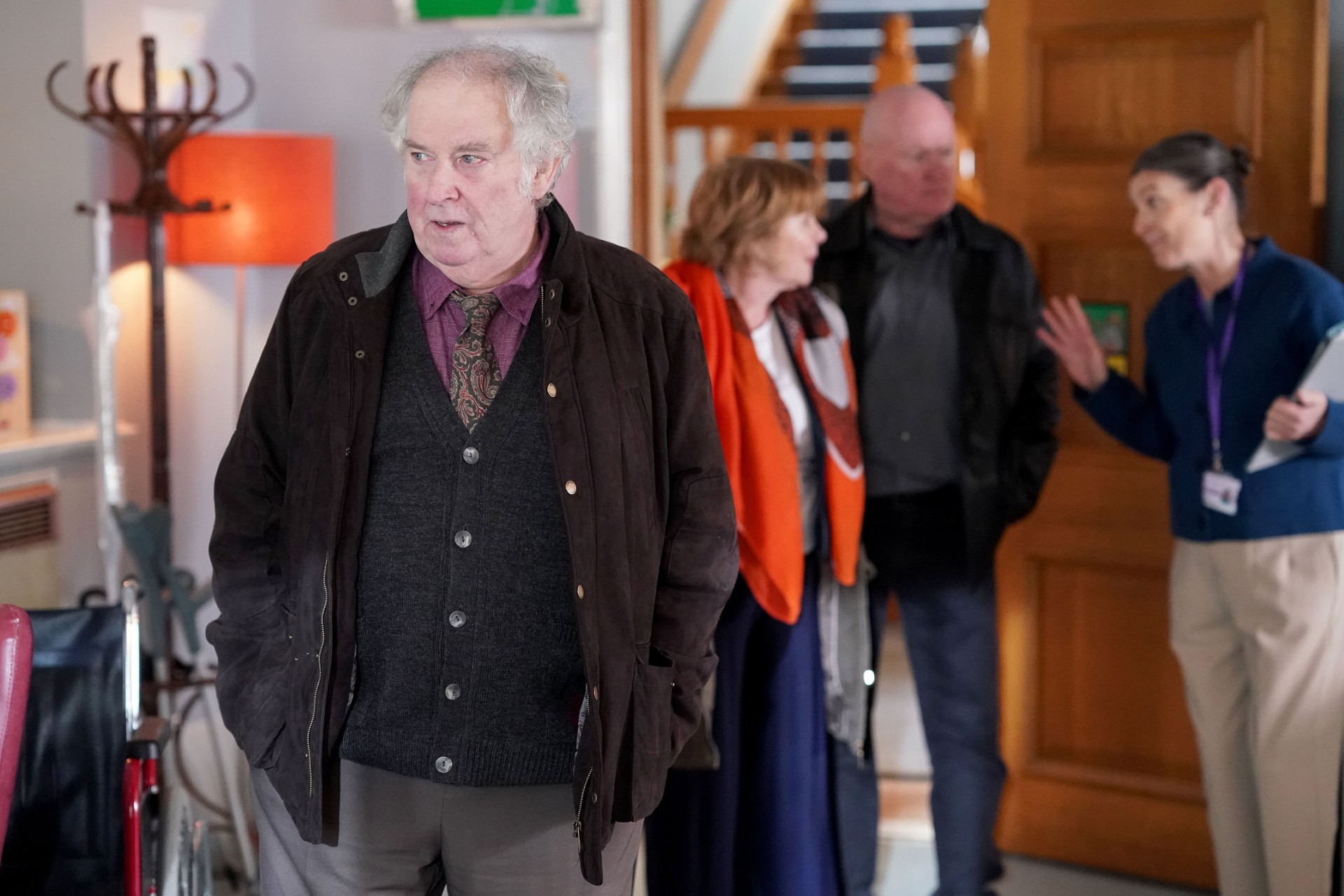 Eastenders' Nigel looks around a care home.