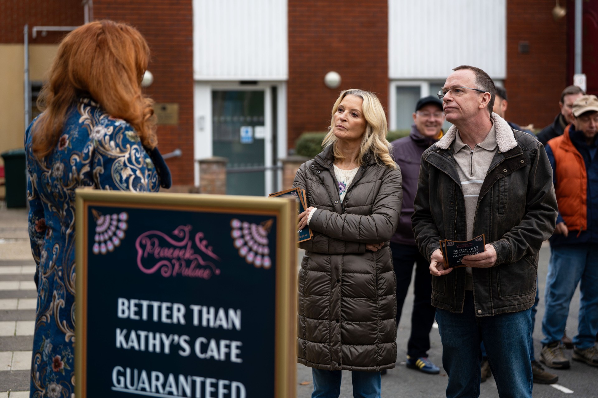 Eastenders' Ian and Kathy look at Elaine.