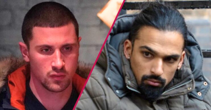 Composite image of Harry and Ravi on EastEnders (Credit: BBC/Composite: ED!)