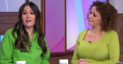 Nadia Sawalha and Hannah Gardner on Loose Women