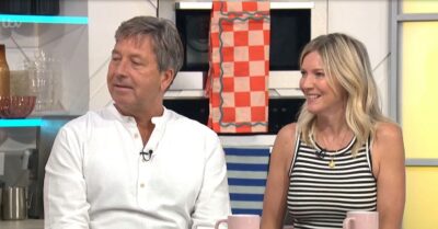 John Torode and Lisa Faulkner on Lorraine