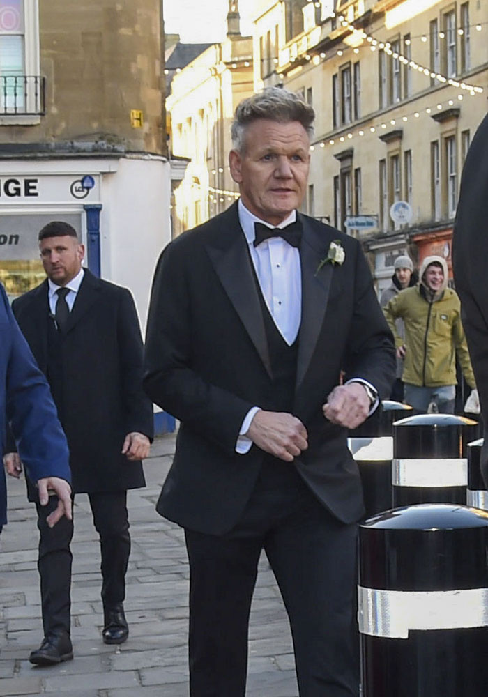 Gordon Ramsay at Adam Peaty and Holly's wedding 
