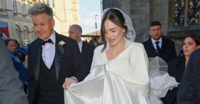 Gordon and Holly Ramsay at her wedding