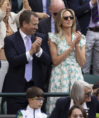Peter Phillips and Harriet Sperling at Wimbledon