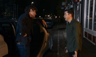 Coronation Street's Todd and Theo argue in the street