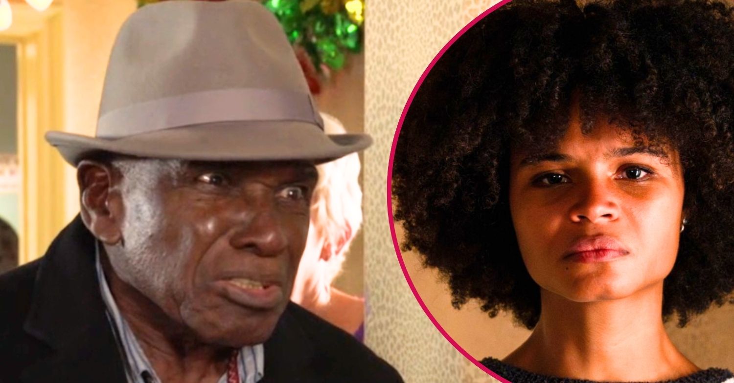 Patrick looks angry on EastEnders; inset, Jasmine looking upset (Credit: BBC/Composite: ED!)