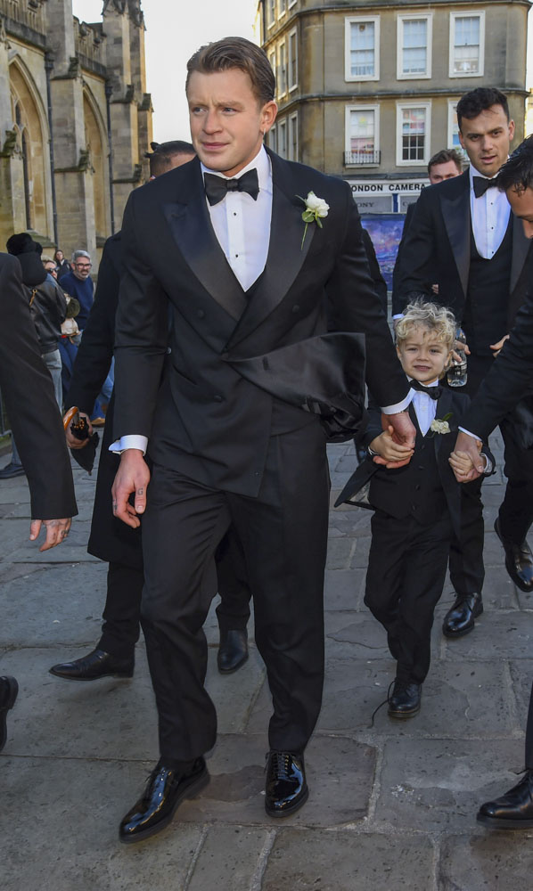 Adam Peaty on his wedding day