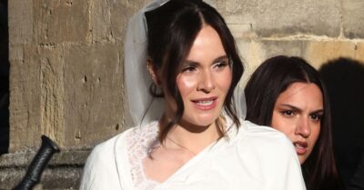 Holly Ramsay Peaty at her wedding