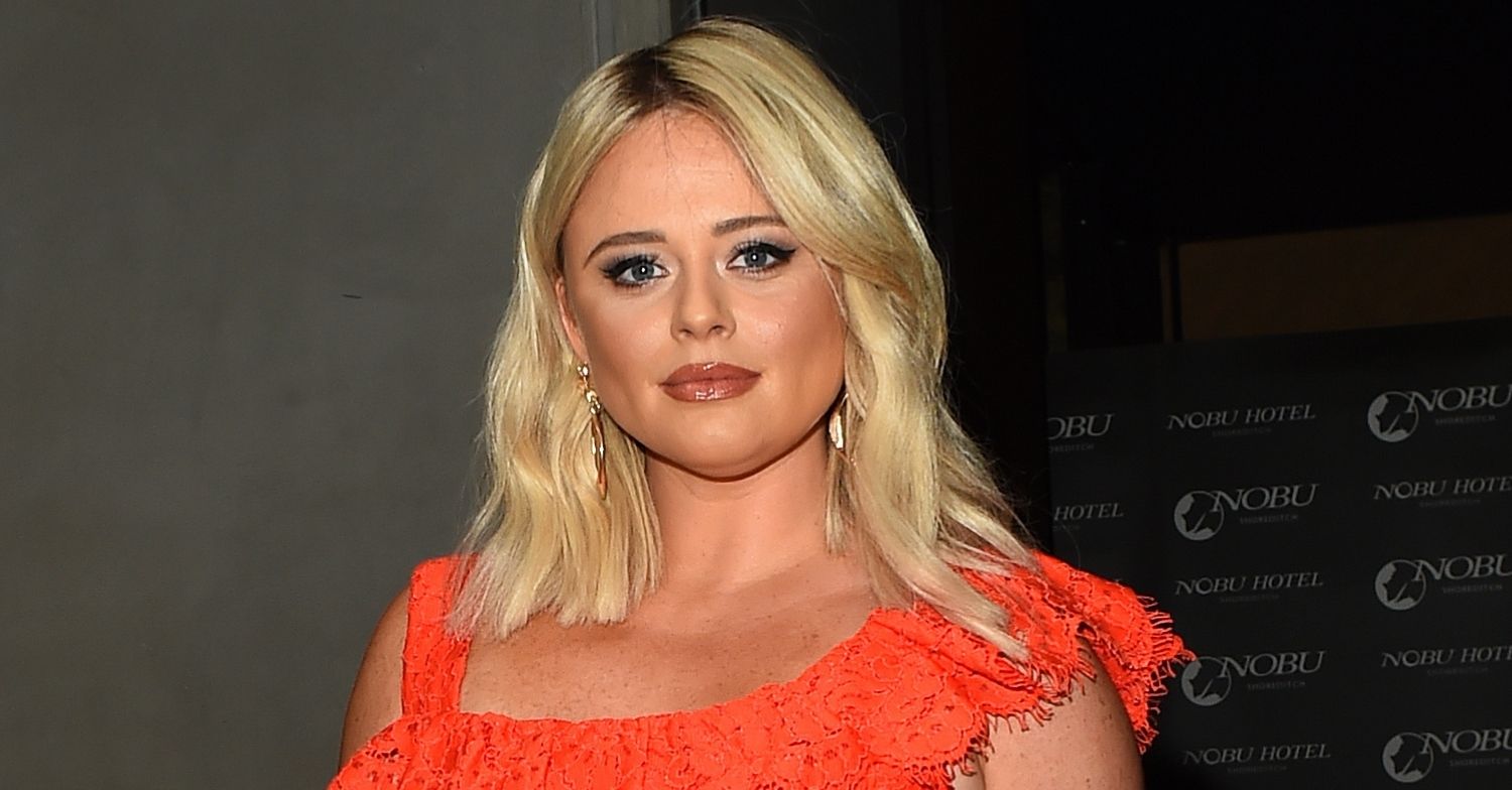 Emily Atack in orange
