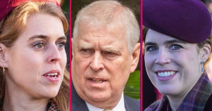 ED composite of Princess Beatrice, Andrew Mountbatten-Windsor and Princess Eugenie