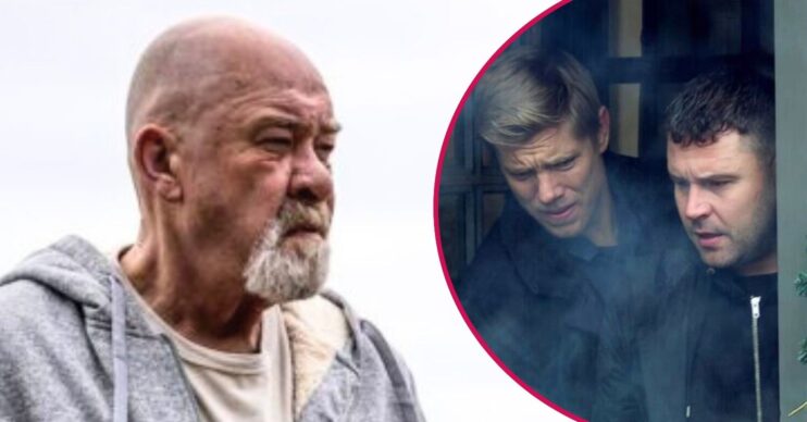 Bear and Robert and Aaron in Emmerdale (Credit: ITV/Comp ED!)