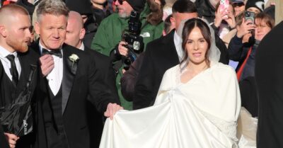 Gordon Ramsay and Holly Ramsay Peaty at her wedding